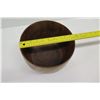 Image 14 : Footed Wooden Bowl, Artist Kamani, Approx. 9.5" Dia, 9" Tall