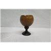 Image 4 : Polished Coconut Bowl w/ Pedestal Base, Approx. 4" Dia, 6" Tall