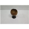 Image 5 : Polished Coconut Bowl w/ Pedestal Base, Approx. 4" Dia, 6" Tall