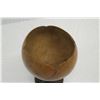 Image 6 : Polished Coconut Bowl w/ Pedestal Base, Approx. 4" Dia, 6" Tall