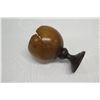 Image 7 : Polished Coconut Bowl w/ Pedestal Base, Approx. 4" Dia, 6" Tall