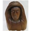 Image 2 : Carved Solid Wood Form of Woman, Artist T. Pico #96, Approx. 13" Wide, 17" Tall