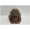 Image 5 : Carved Solid Wood Form of Woman, Artist T. Pico #96, Approx. 13" Wide, 17" Tall
