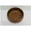 Image 8 : Monkey Pod Wood Bowl w/ Enameled Hawaiian Crest, Approx. 11" Dia, 5" Tall