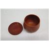 Image 3 : Small Lidded Wooden Bowl, Artist Signed, Approx. 4.5" Dia, 4" Tall