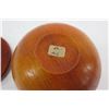 Image 6 : Small Lidded Wooden Bowl, Artist Signed, Approx. 4.5" Dia, 4" Tall