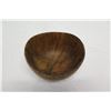 Image 6 : Small Dark Wooden Bowl, Approx. 5" Dia (top), 3.5" Tall
