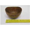 Image 9 : Small Dark Wooden Bowl, Approx. 5" Dia (top), 3.5" Tall