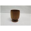 Image 5 : Footed Wooden Bowl, Approx. 4" Dia, 5.5" Tall
