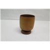 Image 7 : Footed Wooden Bowl, Approx. 4" Dia, 5.5" Tall