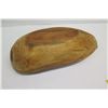 Image 18 : Large Carved Ironwood Bowl w/ Carved Band Detail, Cook Island, Approx. 28.5" Long, 9" Tall (cracked 