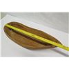 Image 20 : Large Carved Ironwood Bowl w/ Carved Band Detail, Cook Island, Approx. 28.5" Long, 9" Tall (cracked 