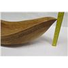 Image 21 : Large Carved Ironwood Bowl w/ Carved Band Detail, Cook Island, Approx. 28.5" Long, 9" Tall (cracked 