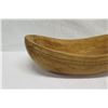 Image 3 : Large Carved Ironwood Bowl w/ Carved Band Detail, Cook Island, Approx. 28.5" Long, 9" Tall (cracked 