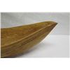 Image 5 : Large Carved Ironwood Bowl w/ Carved Band Detail, Cook Island, Approx. 28.5" Long, 9" Tall (cracked 