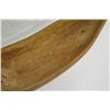 Image 7 : Large Carved Ironwood Bowl w/ Carved Band Detail, Cook Island, Approx. 28.5" Long, 9" Tall (cracked 