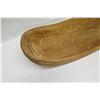Image 8 : Large Carved Ironwood Bowl w/ Carved Band Detail, Cook Island, Approx. 28.5" Long, 9" Tall (cracked 