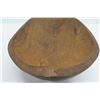 Image 14 : Footed Long Wooden Bowl, Teardrop Shape, Approx. 29" Long, 6" Tall