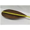 Image 18 : Footed Long Wooden Bowl, Teardrop Shape, Approx. 29" Long, 6" Tall