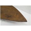 Image 3 : Footed Long Wooden Bowl, Teardrop Shape, Approx. 29" Long, 6" Tall