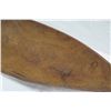 Image 4 : Footed Long Wooden Bowl, Teardrop Shape, Approx. 29" Long, 6" Tall