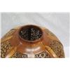 Image 11 : Very Large Rounded Tall Wooden Bowl w/ Lid, Cut-Out Detail, Black Lacquered Interior, Approx. 18" Di