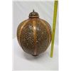Image 21 : Very Large Rounded Tall Wooden Bowl w/ Lid, Cut-Out Detail, Black Lacquered Interior, Approx. 18" Di