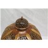 Image 4 : Very Large Rounded Tall Wooden Bowl w/ Lid, Cut-Out Detail, Black Lacquered Interior, Approx. 18" Di