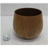 Image 1 : Milo Wood Bowl, Artist Pat Kramer?, Approx. 6.5" Dia, 7" Tall