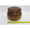 Image 12 : Lidded Milo Wood Bowl, Artist F. Clemente 'HI-08', Approx. 8" Dia, 6.5" Tall