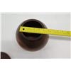 Image 14 : Lidded Milo Wood Bowl, Artist F. Clemente 'HI-08', Approx. 8" Dia, 6.5" Tall