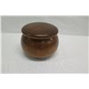 Image 2 : Lidded Milo Wood Bowl, Artist F. Clemente 'HI-08', Approx. 8" Dia, 6.5" Tall