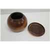 Image 6 : Lidded Milo Wood Bowl, Artist F. Clemente 'HI-08', Approx. 8" Dia, 6.5" Tall