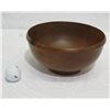 Image 1 : Footed Norfolk Pine Wood Bowl w/ Lip Detail, Artist Clomana Jerry '86, Approx. 8.5" Dia (top), 4.5" 