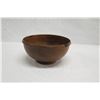 Image 6 : Footed Norfolk Pine Wood Bowl w/ Lip Detail, Artist Clomana Jerry '86, Approx. 8.5" Dia (top), 4.5" 
