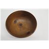 Image 7 : Footed Norfolk Pine Wood Bowl w/ Lip Detail, Artist Clomana Jerry '86, Approx. 8.5" Dia (top), 4.5" 