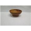Image 3 : Footed Italian Cypress Wood Bowl, Artist-Signed, Approx. 12" Dia (top), 5" Tall