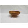 Image 6 : Footed Italian Cypress Wood Bowl, Artist-Signed, Approx. 12" Dia (top), 5" Tall