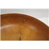 Image 8 : Footed Italian Cypress Wood Bowl, Artist-Signed, Approx. 12" Dia (top), 5" Tall