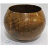 Image 1 : Very Large Curly Koa Wood Bowl, Artist Robert W. Butts, Approx. 13" Dia (top), 14.5" Tall