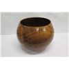 Image 4 : Very Large Curly Koa Wood Bowl, Artist Robert W. Butts, Approx. 13" Dia (top), 14.5" Tall