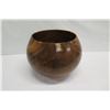 Image 7 : Very Large Curly Koa Wood Bowl, Artist Robert W. Butts, Approx. 13" Dia (top), 14.5" Tall