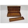 Image 10 : Curly Koa Wood Case w/ Removable Tray, Artist Marcus Castaing, Approx. 18.5" Long, 8.5 Wide, 4" Tall