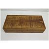 Image 2 : Curly Koa Wood Case w/ Removable Tray, Artist Marcus Castaing, Approx. 18.5" Long, 8.5 Wide, 4" Tall