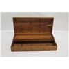 Image 7 : Curly Koa Wood Case w/ Removable Tray, Artist Marcus Castaing, Approx. 18.5" Long, 8.5 Wide, 4" Tall