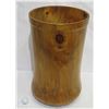Image 1 : Very Large, Tall Norfolk Pine Wood Umbrella/Cane Stand, by Robert W. Butts, Approx. 13.5" Dia, 23" H
