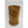 Image 2 : Very Large, Tall Norfolk Pine Wood Umbrella/Cane Stand, by Robert W. Butts, Approx. 13.5" Dia, 23" H