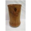 Image 3 : Very Large, Tall Norfolk Pine Wood Umbrella/Cane Stand, by Robert W. Butts, Approx. 13.5" Dia, 23" H