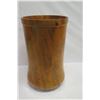 Image 4 : Very Large, Tall Norfolk Pine Wood Umbrella/Cane Stand, by Robert W. Butts, Approx. 13.5" Dia, 23" H
