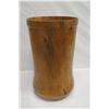 Image 5 : Very Large, Tall Norfolk Pine Wood Umbrella/Cane Stand, by Robert W. Butts, Approx. 13.5" Dia, 23" H